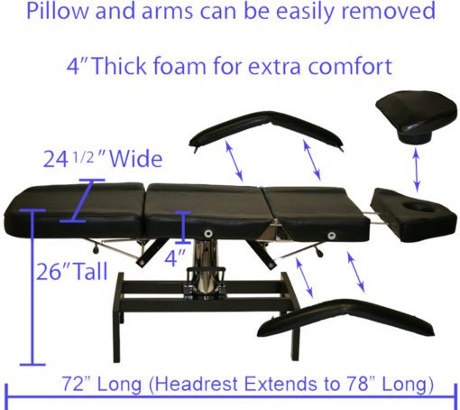 Hydraulic Facial Bed for Salon or Spa Treatments - Brody Massage