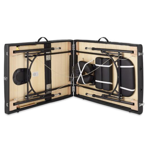 Black Portable Aluminum Massage Table - Image 2