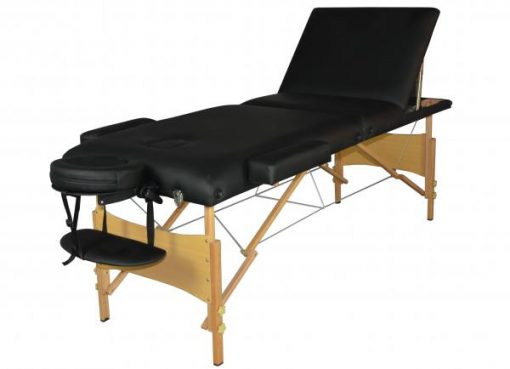 Black Portable Massage Table with Incline