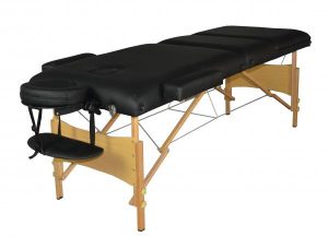Black Portable Massage Table with Incline