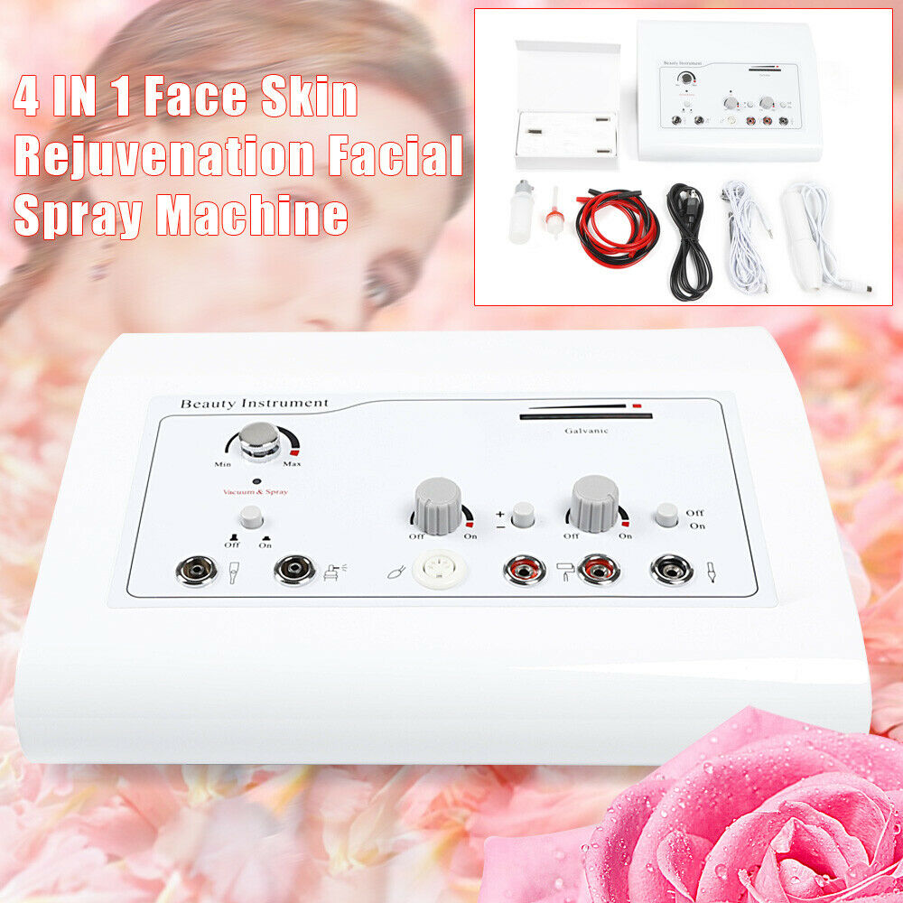 Galvanic Facial Machine 4 in 1 Facial High Frequency Vacuum & Spray