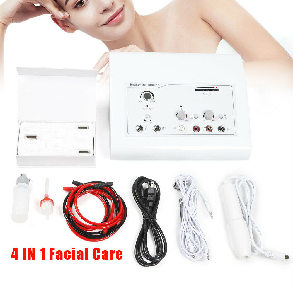 Galvanic Facial Machine 4 in 1 Facial High Frequency Vacuum & Spray
