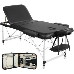 Adjustable Aluminium Portable Massage Table for Salon and Spa Use – 28″ Wide Lash Table