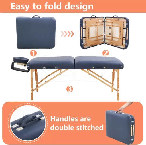Portable Blue Massage Table